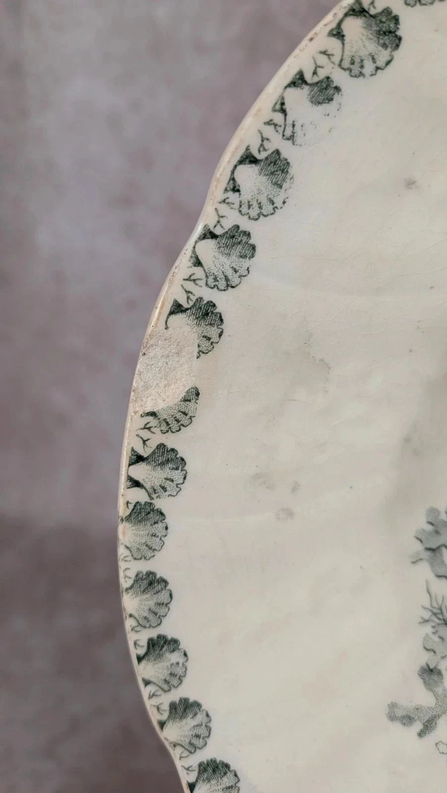 Gran plato antiguo Gien – modelo Océano – photo 5